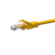 CAT5e Netzwerkkabel, U/UTP, 1.50 meter, Gelb, 100% Kupfer