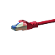 CAT 6a Netzwerkkabel LSOH - S/FTP - 0,25 Meter - Rot