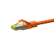 RJ45 Netzwerkkabel S/FTP (PiMF), mit CAT 7 Rohkabel, Orange, 20m