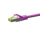 RJ45 Netzwerkkabel S/FTP (PiMF), mit CAT 7 Rohkabel, Rosa, 7,50m
