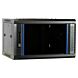 6 HE Serverschrank, Wandgehäuse, mit Glastür (BxTxH) 600 x 450 x 367mm 