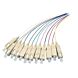OM3 Glasfaser Pigtail farbiges Set SC - 12 Stück