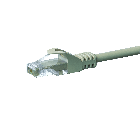 CAT5e Netzwerkkabel, U/UTP, 0,25 Meter, Grau, 100% Kupfer