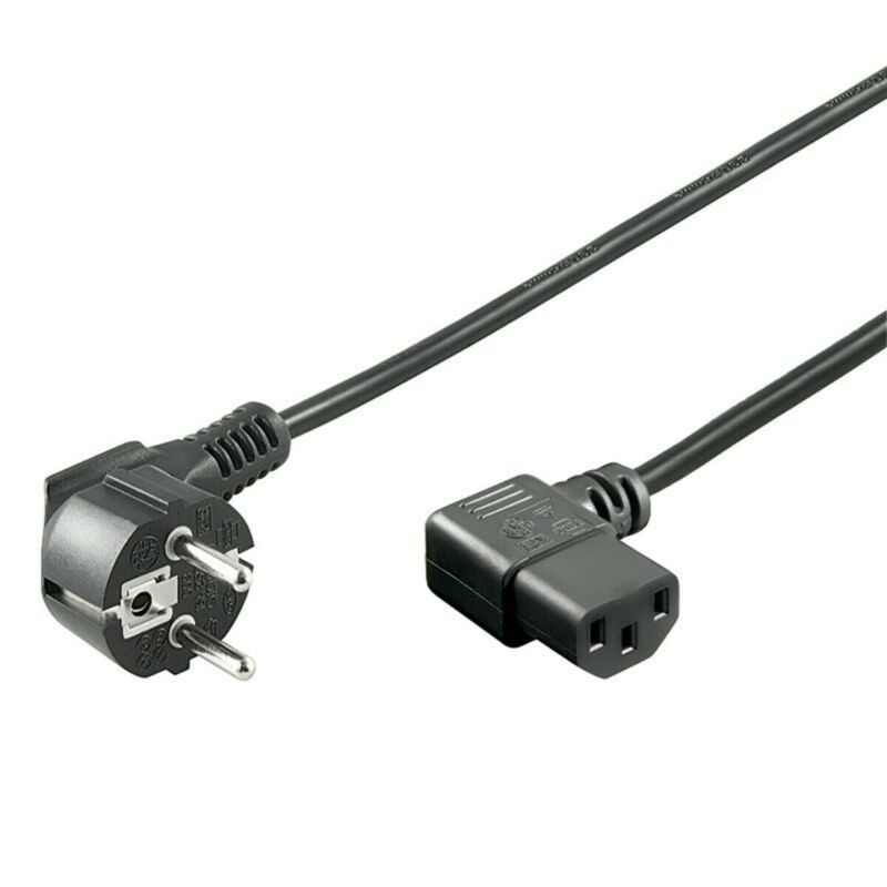 Stromkabel mit Schukostecker und  Gerätebuchse C13 – Schwarz - 1,5 Meter 