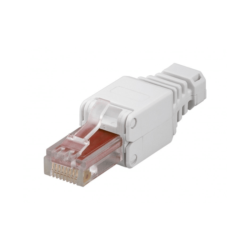 DANICOM UTP CAT6 Toolless RJ45 Netzwerkstecker - für flexibele und massive UTP Kabel