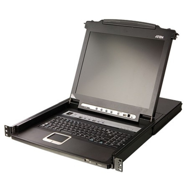 17” KVM Konsole mit 8 x PS/2
