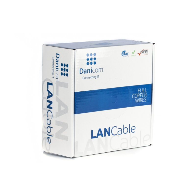 DANICOM CAT6A U/UTP 100m Flexibel - PVC (Fca)