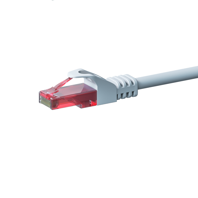 CAT6 Netzwerkkabel, U/UTP, 7,5 Meter, Weiß, 100% Kupfer