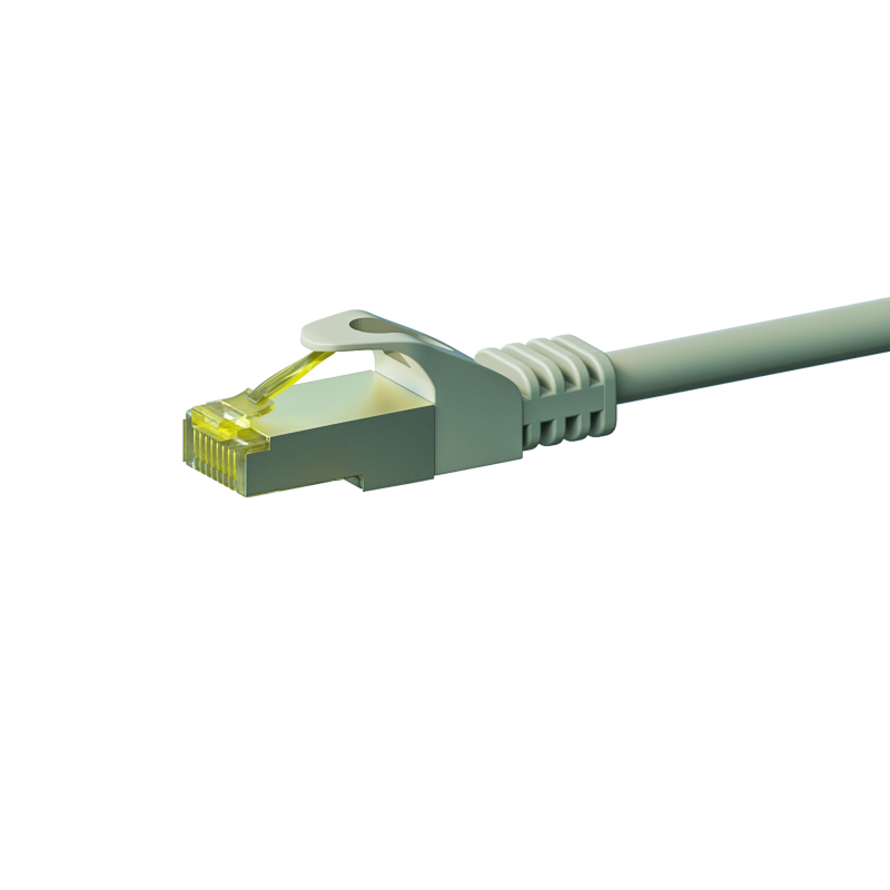  RJ45 Netzwerkkabel S/FTP (PiMF), mit CAT 7 Rohkabel, Grau, 50m
