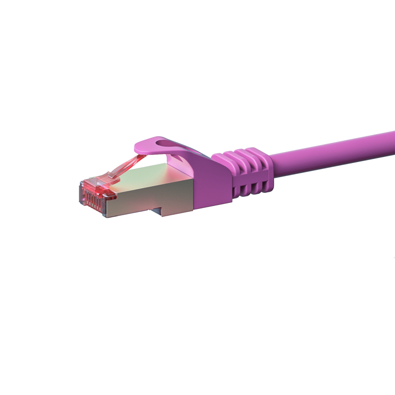 CAT 6 Netzwerkkabel LSOH - S/FTP - 0,50 Meter - Rosa