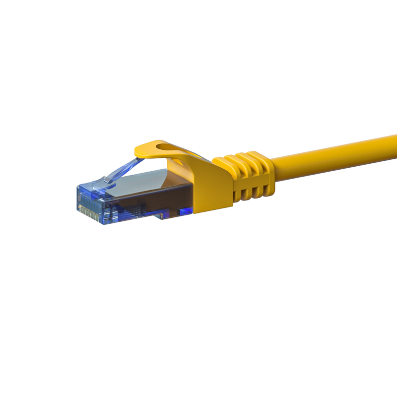 CAT6a Netzwerkkabel 100% Kupfer - U/UTP - 20 Meter - Gelb
