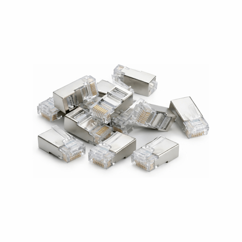 RJ45 CAT 6 Netzwerkstecker - geschirmt - für flexible Kabel - 10 Stück
