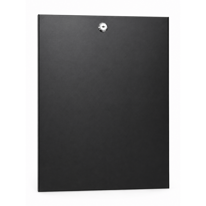 4 HE Metallseitenwand für 10" Servergehäuse - 450mm tief mit Schloss