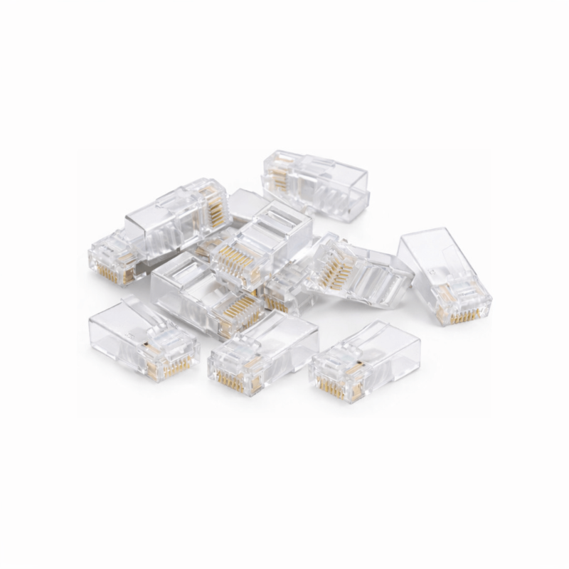 RJ45 CAT 6 Netzwerkstecker – für massive UTP Kabel - 10 Stück