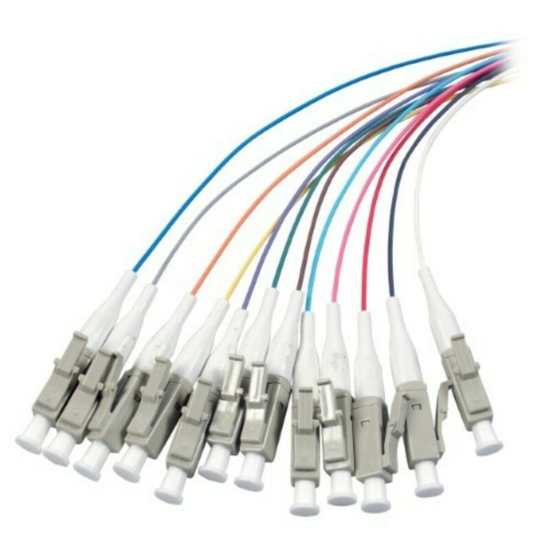 OM4 Glasfaser Pigtail farbiges Set LC - 12 Stück