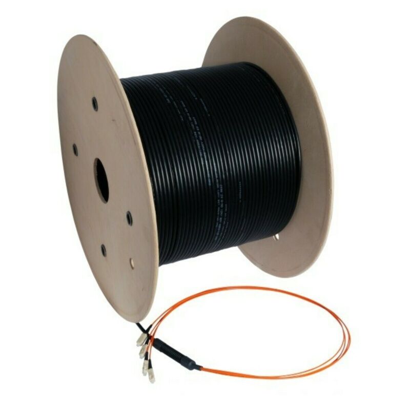 OS2 Glasfaserkabel-Maßanfertigung 12 Fasern inkl. Konnektoren