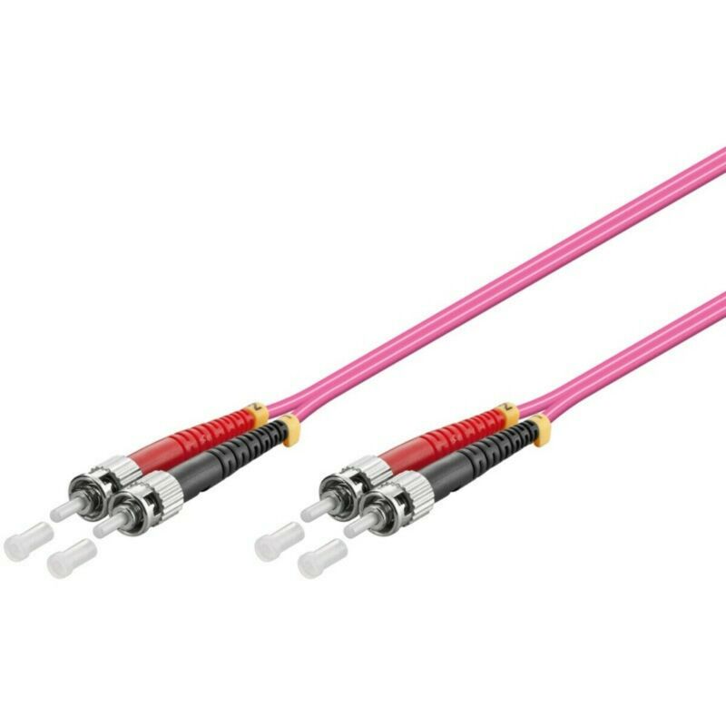 Glasfaserkabel ST-ST OM4 Duplex Patchkabel – 2 Meter