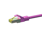 RJ45 Netzwerkkabel S/FTP (PiMF), mit CAT 7 Rohkabel, Rosa, 1m