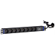 19” Steckdosenleiste - 8-fach - Surge Protection Device mit Erdungsstift