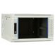 6 HE Serverschrank, wendbares Wandgehäuse mit Glastür, Weiß (BxTxH) 600 x 600 x 368mm