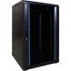 18 HE 19” Serverschrank, mit Glastür (BxTxH) 600 x 600 x 1000mm
