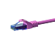 CAT6a Netzwerkkabel 100% Kupfer - U/UTP - 2 Meter - Rosa