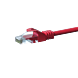CAT5e Netzwerkkabel, U/UTP, 7,50 meter, Rot, 100% Kupfer