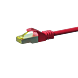 RJ45 Netzwerkkabel S/FTP (PiMF), mit CAT 7 Rohkabel, Rot, 15m