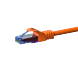 CAT6a Netzwerkkabel 100% Kupfer - U/UTP - 0,15 Meter - Orange