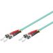 Glasfaserkabel ST-ST OM3 Duplex Patchkabel – 15 Meter