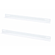 19” Rackschienen für 450mm tiefe Wandschränke - weiß