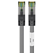 RJ45 Netzwerkkabel S/FTP (PiMF), mit CAT 8 Rohkabel, Grau, 0,50m