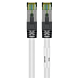 RJ45 Netzwerkkabel S/FTP (PiMF), mit CAT 8 Rohkabel, Weiß, 5m