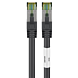 RJ45 Netzwerkkabel S/FTP (PiMF), mit CAT 8 Rohkabel, Schwarz, 3m