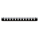 Front LC/SC 12 Ports, schwarz Duplex/Simplex für 19