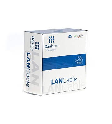 DANICOM CAT6A UTP 100m Außenkabel Starrleiter - PE (Fca)