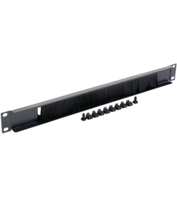 19 “ Kabelmanagement mit Bürstenleiste – 1 HE