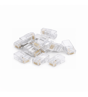 RJ45 CAT 6 Netzwerkstecker– ungeschirmt - für flexible Kabel - 10 Stück