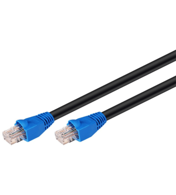 CAT6 Kabel für den Aussenbereich UTP – 15 Meter – Schwarz