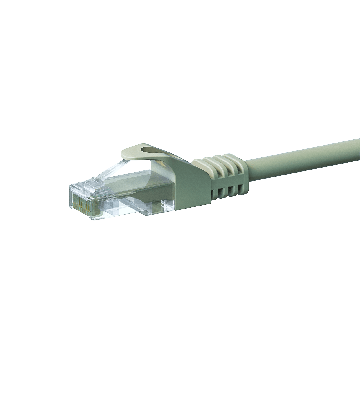 CAT5e Netzwerkkabel, U/UTP, 1 meter, Grau, 100% Kupfer