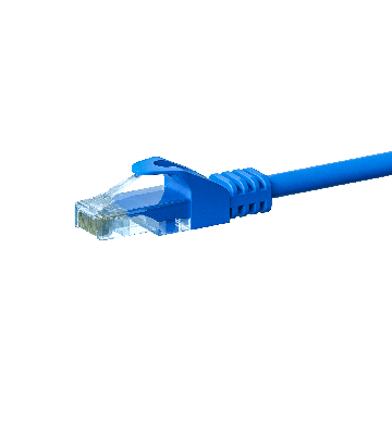 CAT5e Netzwerkkabel, U/UTP, 20 meter, Blau, 100% Kupfer