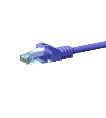 CAT5e Netzwerkkabel, U/UTP, 0.50 meter, Viollett, 100% Kupfer