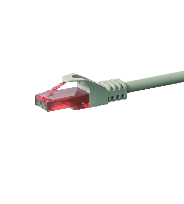 CAT6 Netzwerkkabel, U/UTP, 1.50 meter, Grau, 100% Kupfer