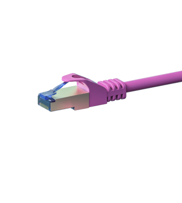 CAT 6a Netzwerkkabel LSOH - S/FTP - 5 Meter - Rosa