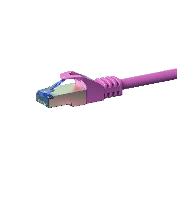 CAT 6a Netzwerkkabel LSOH - S/FTP - 20 Meter - Rosa