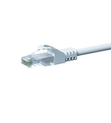 CAT 5e Netzwerkkabel U/UTP – 10 Meter - Weiß - CCA