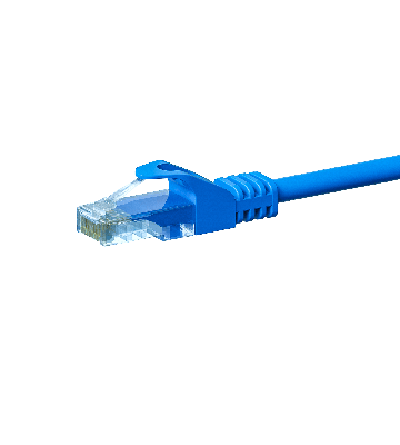 CAT 5e Netzwerkkabel U/UTP – 7,50 Meter - Blau - CCA