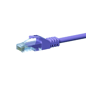 CAT 5e Netzwerkkabel U/UTP – 1 Meter - Violett - CCA