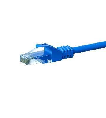 CAT 6 Netzwerkkabel U/UTP - 0,50 Meter - Blau - CCA