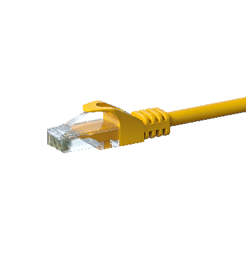 CAT 6 Netzwerkkabel U/UTP - 1,50 Meter - Gelb - CCA